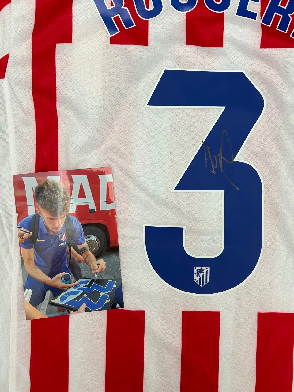 Camisa autografada Matteo Ruggeri, Atletico Madrid – photo 2